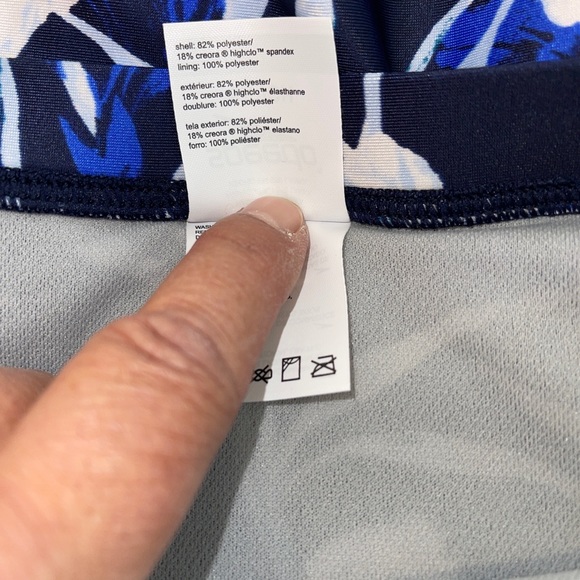 KikiRio Halter Perk-A-Boo Bikini Top Blue and Tan  Small or Large - Picture 7 of 8